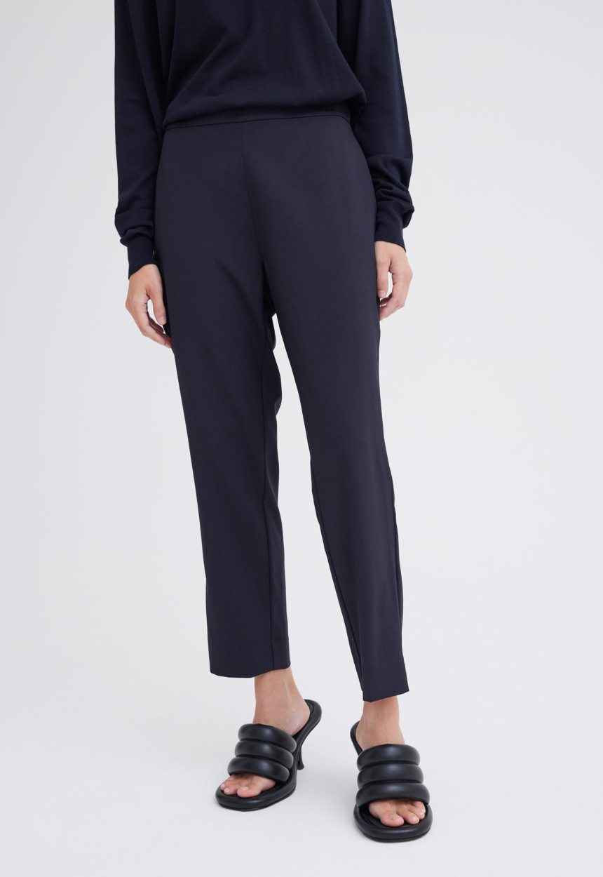 Jac + Jack Gio Merino Wool Pant - Darkest Navy